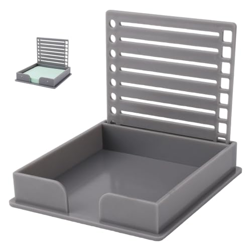 Tinoaly Haftnotiz-Schablone, ABS Material To Do Listen Vorlage für 7,5x7,5cm Große Haftnotizen To Do Listen Halter mit Zeichenschablone für Büro Schule Zuhause (Grau) von Tinoaly
