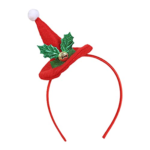 TintTower Weihnachtsmannmütze, Haarreif, Hut, Stirnbänder, Weihnachtsfeier, für kreative Foto-Requisiten, Dekoration, Festival-Zubehör, Weihnachtsmannmütze, Haarband, Weihnachtsfoto-Requisiten von TintTower