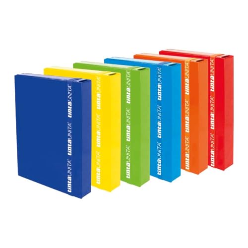 Ordner mit Gummiband für Projektrücken, 5 Stück, einfarbig, Packung mit 4 Stück, verschiedene Farben Ordner mit Gummiband für Projektrücken, 5 Stück, einfarbig, Packung mit 4 Stück, verschiedene Farben von Tinta Unita