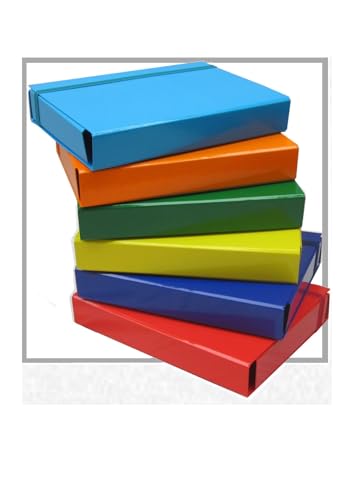 Ordner mit elastischem Cardea, Rücken 7 cm, 1 Packung mit 6 Stück Ordner mit elastischem Cardea, Rücken 7 cm, 1 Packung mit 6 Stück von Tinta Unita