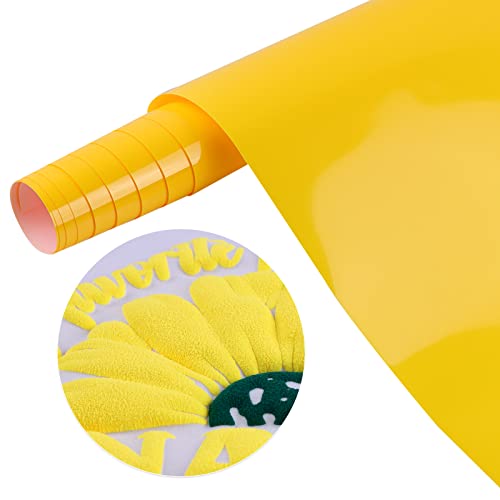 Tintnut 3D Flockfolie Plotterfolie Textil, Gelb Schaumstoff bügelbilder für textilien, 10inches x 6ft für kreative Bügelbilder - Perfekt für Cricut, Plotter und Transferpressen Tintnut 3D Flockfolie Plotterfolie Textil, Gelb Schaumstoff bügelbilder für textilien, 10inches x 6ft für kreative Bügelbilder - Perfekt für Cricut, Plotter und Transferpressen von Tintnut