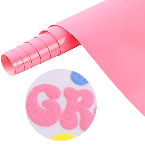 Tintnut 3D Flockfolie Plotterfolie Textil, Rosa Schaumstoff bügelbilder für textilien, 10inches x 6ft für kreative Bügelbilder - Perfekt für Cricut, Plotter und Transferpressen Tintnut 3D Flockfolie Plotterfolie Textil, Rosa Schaumstoff bügelbilder für textilien, 10inches x 6ft für kreative Bügelbilder - Perfekt für Cricut, Plotter und Transferpressen von Tintnut