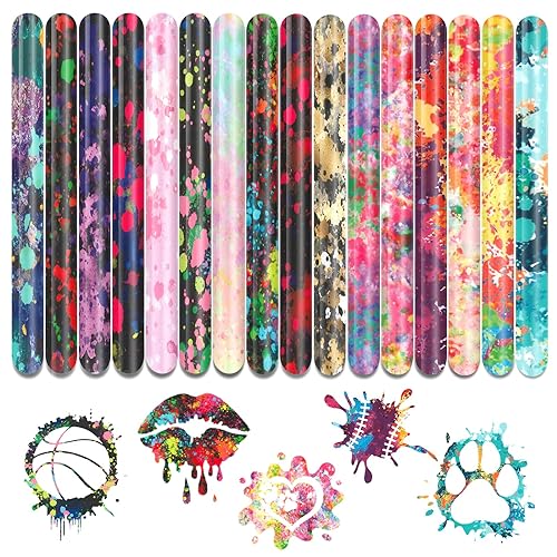 Tintnut Splash Heat Transfer Vinyl – 16 Blatt 25,4 x 30,5 cm HTV Tinte Aquarell zum Aufbügeln für T-Shirts, Hüte, Kleidung, für Cricut & Silhouette Cameo Tintnut Splash Heat Transfer Vinyl – 16 Blatt 25,4 x 30,5 cm HTV Tinte Aquarell zum Aufbügeln für T-Shirts, Hüte, Kleidung, für Cricut & Silhouette Cameo von Tintnut
