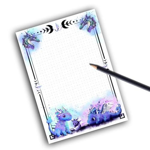 TinyTami Magical Dragons Notizblock, 21 x 15 cm, A5, Lila Drachen, mit 50 Blatt TinyTami Magical Dragons Notizblock, 21 x 15 cm, A5, Lila Drachen, mit 50 Blatt von TinyTami