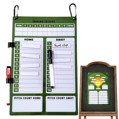 Baseball Positions Magnettafel | Abwischbare Schlagreihen-Tafel | Beidseitiges Softball Klemmbrett Mit Magnetischer Trainingshilfe Für Wettkampfmanagement, Training Und Teamstrategie Baseball Positions Magnettafel | Abwischbare Schlagreihen-Tafel | Beidseitiges Softball Klemmbrett Mit Magnetischer Trainingshilfe Für Wettkampfmanagement, Training Und Teamstrategie von Tioheam