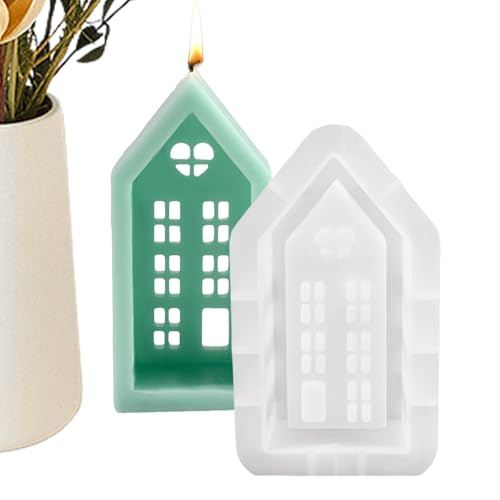 Silikonformen Gießformen Häuser, Gießform Silikonform Haus Weihnachten Kerzenform, Hauskerzen-Bastelform, Wiederverwendbar Hausguss-Herstellungsform Silikonformen Gießformen Häuser, Gießform Silikonform Haus Weihnachten Kerzenform, Hauskerzen-Bastelform, Wiederverwendbar Hausguss-Herstellungsform von Tioheam