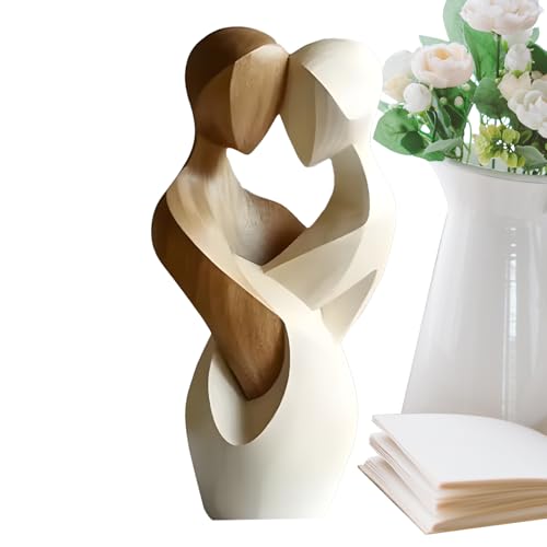 Tioheam Hölzerne Paarfigur - Abstraktes Handwerkskunst Paarmodell - Handgeschnitztes Kunstwerk Für Tisch Sideboard Wohnzimmer Tioheam Hölzerne Paarfigur - Abstraktes Handwerkskunst Paarmodell - Handgeschnitztes Kunstwerk Für Tisch Sideboard Wohnzimmer von Tioheam