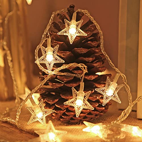 Tioheam Sterne Lichterkette - 20 LED Außenlichter - Wasserdichte Beleuchtung Dekoration Für Kinderbett Camping Schlafzimmer Wohnzimmer Balkon Tioheam Sterne Lichterkette - 20 LED Außenlichter - Wasserdichte Beleuchtung Dekoration Für Kinderbett Camping Schlafzimmer Wohnzimmer Balkon von Tioheam