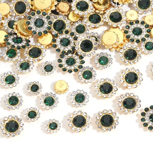 Tipart Strasssteine zum Aufnähen, Kristallglas, Metallsockel, Blumenkralle, flache Rückseite, Strasssteine für Kleidung, Hüte, Taschen, Nähzubehör, 100 Stück Tipart Strasssteine zum Aufnähen, Kristallglas, Metallsockel, Blumenkralle, flache Rückseite, Strasssteine für Kleidung, Hüte, Taschen, Nähzubehör, 100 Stück von Tiparts