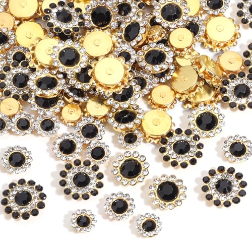 Tipart Strasssteine zum Aufnähen, Kristallglas, Metallsockel, Blumenkralle, flache Rückseite, Strasssteine für Kleidung, Hüte, Taschen, Nähzubehör, 100 Stück Tipart Strasssteine zum Aufnähen, Kristallglas, Metallsockel, Blumenkralle, flache Rückseite, Strasssteine für Kleidung, Hüte, Taschen, Nähzubehör, 100 Stück von Tiparts