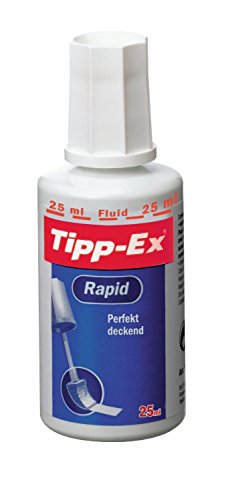 10 Maxi-Sparpack Tipp-Ex 8119143 Korrekturfluid Rapid (Flasche 25ml) weiß von Tipp-Ex