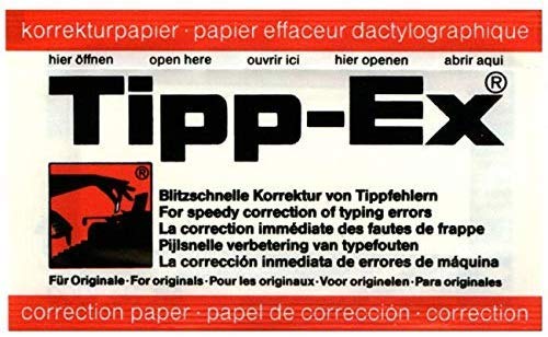 TIPP-EX Korrekturpapier weiß 10 Blatt von Tipp-Ex