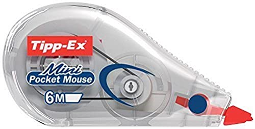 Tipp-Ex Korrekturroller Mini Pocket Mouse, 6 m x 5 mm, 1er Pack, Ideal für das Büro, das Home Office oder die Schule Tipp-Ex Korrekturroller Mini Pocket Mouse, 6 m x 5 mm, 1er Pack, Ideal für das Büro, das Home Office oder die Schule von Tipp-Ex