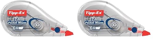 Tipp-Ex 95957 Korrekturroller Mini Pocket Mouse, 6 m x 5 mm, 2er Pack, Ideal für das Büro, das Home Office oder die Schule Tipp-Ex 95957 Korrekturroller Mini Pocket Mouse, 6 m x 5 mm, 2er Pack, Ideal für das Büro, das Home Office oder die Schule von Tipp-Ex