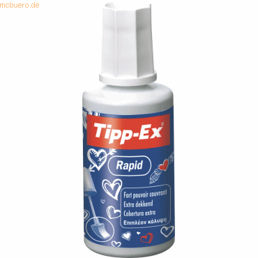 Tipp-Ex Korrekturflüssigkeit Rapid weiß 25ml von Tipp-Ex