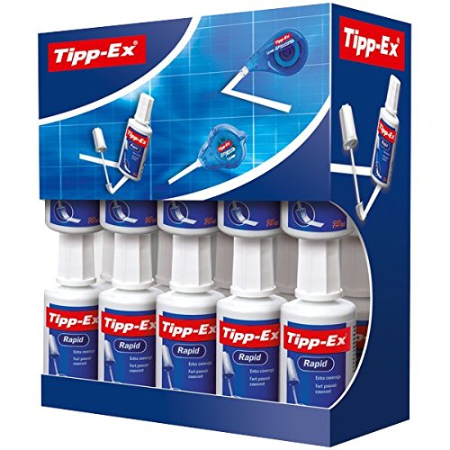 Tipp-Ex Korrekturfluid, Rapid 25 ml Value Pack, 20 Stück, weiß von Tipp-Ex
