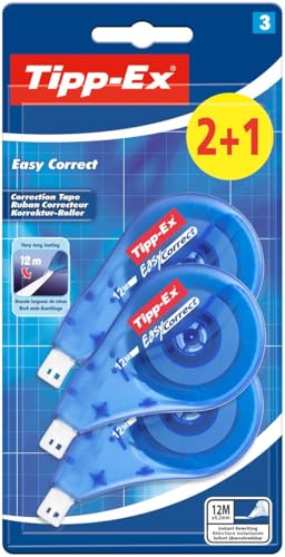Tipp-Ex Korrekturroller Easy Correct zum seitlichen Korrigieren, 12m x 4.2mm, 24er Pack, Ideal für das Büro, das Home Office oder die Schule Tipp-Ex Korrekturroller Easy Correct zum seitlichen Korrigieren, 12m x 4.2mm, 24er Pack, Ideal für das Büro, das Home Office oder die Schule von Tipp-Ex