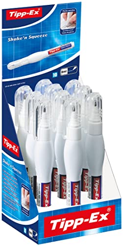 Tipp-Ex Korrekturstift Shake´n Squeeze, mit Metallspitze, 10x8 ml, Ideal für das Büro, das Home Office oder die Schule Tipp-Ex Korrekturstift Shake´n Squeeze, mit Metallspitze, 10x8 ml, Ideal für das Büro, das Home Office oder die Schule von BIC