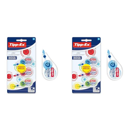 Tipp-Ex Mini Pocket Mouse Pack 3 Band Korrektionsverglasung, 3 Stück (2er Pack) von Tipp-Ex