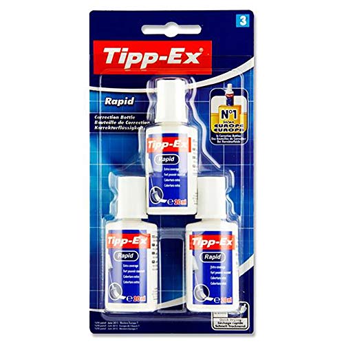 Tipp-Ex Rapid Korrekturflüssigkeit - 20 ml, 2 + 1 Stück Tipp-Ex Rapid Korrekturflüssigkeit - 20 ml, 2 + 1 Stück von Tipp-Ex