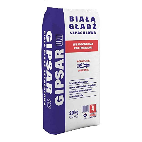 Tirrito Feinspachtel Polymeren verstärkte Gips- Spachtelmasse GIPSAR- UNI 20 Kg (Weiß) von Tirrito
