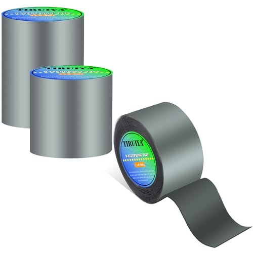 Tiruiya Dach Reparaturband Microsealant - Dachrinne Löcher Abdichten, Dachreparaturklebeband, Bitumen-Band, Wasserdichtes Klebeband Dichtband Butylband, EPDM Dichtband Dichtungsband Selbstklebend Tiruiya Dach Reparaturband Microsealant - Dachrinne Löcher Abdichten, Dachreparaturklebeband, Bitumen-Band, Wasserdichtes Klebeband Dichtband Butylband, EPDM Dichtband Dichtungsband Selbstklebend von Tiruiya