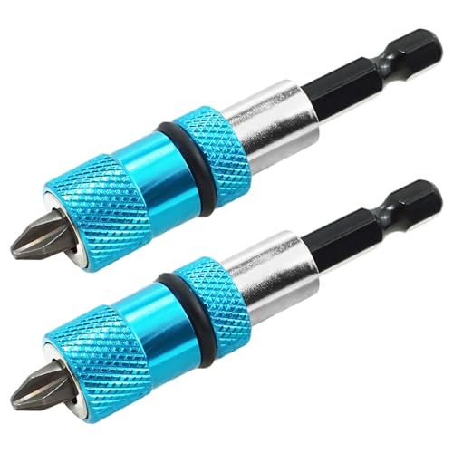 2 Stück Trockenbau Bit Bithalter, Trockenbauschrauber Aufsatz Werkzeug Magnetisch Schnellwechsel Bithalter 1/4 Zoll Sechskantschaft Schnellwechsler Magnetischer Bit Blau 2 Stück Trockenbau Bit Bithalter, Trockenbauschrauber Aufsatz Werkzeug Magnetisch Schnellwechsel Bithalter 1/4 Zoll Sechskantschaft Schnellwechsler Magnetischer Bit Blau von Tiryns