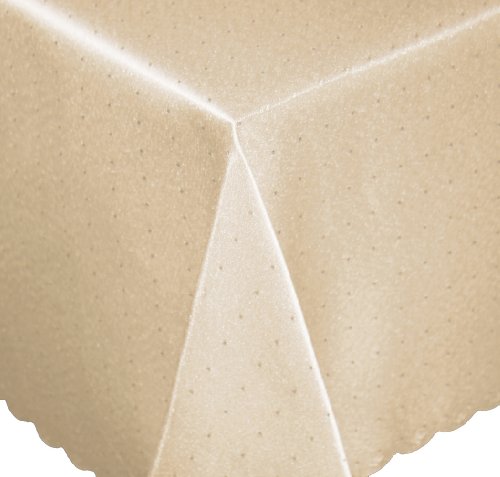 Unbekannt Tischdecke eckig 135x180 cm Phase Struktur Tafeltuch bügelfrei fleckenabweisend #1251 (Ecru) von Tischdecke