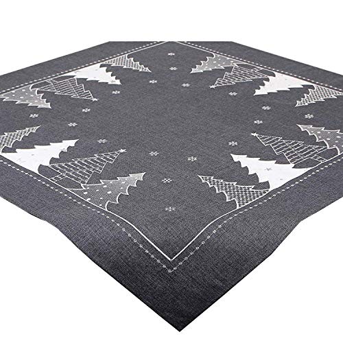 Tischdecke WINTERWALD grau, 85x85 cm, Moderne Mitteldecke zu Weihnachten Tischdecke WINTERWALD grau, 85x85 cm, Moderne Mitteldecke zu Weihnachten von Tischdeckenshop24