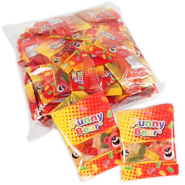 Großpackung Fruchtgummi Bären, 100 Tütchen, 700g Großpackung Fruchtgummi Bären, 100 Tütchen, 700g von Tise