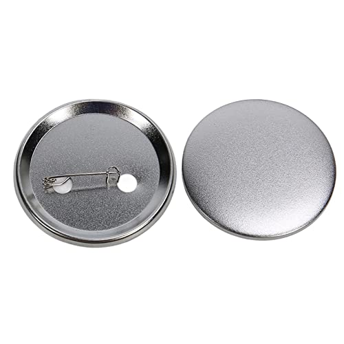 100 Stück Blanko Buttons Anstecker Set 58mm Runde Silber Eisen Buttons Selber Machen Button Pin Abzeichen für Button Maker Maschine von Tissting