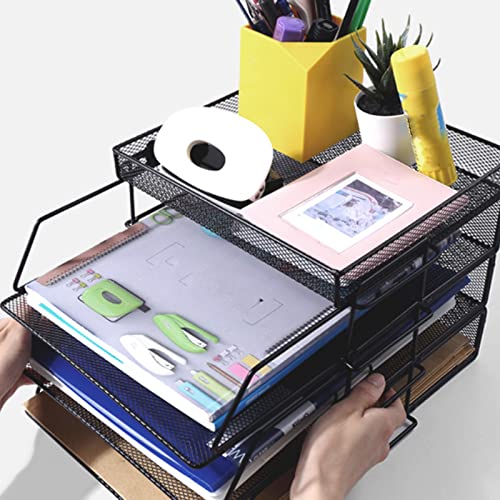 2 Stück Mesh Briefablage Desk File Organizer Stapelbares Abtrennbares Aktenregal Eisen Material Schwarz Mesh Büro Zubehör Aktenhalter für Büro Schule Haus 2 Stück Mesh Briefablage Desk File Organizer Stapelbares Abtrennbares Aktenregal Eisen Material Schwarz Mesh Büro Zubehör Aktenhalter für Büro Schule Haus von Tissting