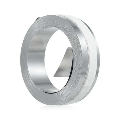 3D Prägien Etikettband, 12 mm Nicht Kleber Etikettenhersteller Nachfüllungen mit den Etikettenherstellern M1011/M11, die kompatibel sind (Stahl12mm*6,4 m) von Tissting