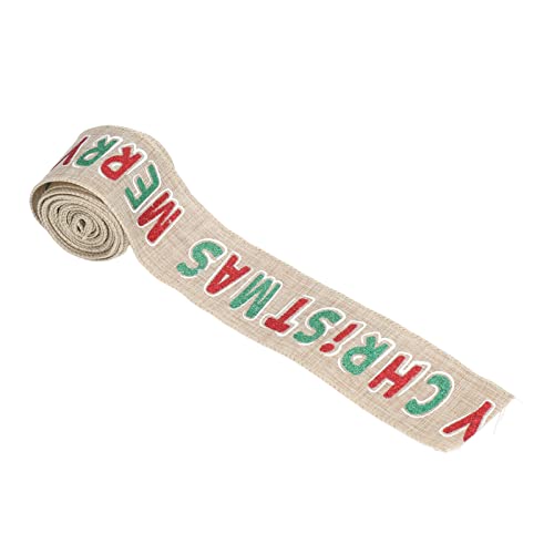5.4 Yards Weihnachtsband, süße Weihnachtsmuster Weihnachtsbänder Strickbänder für Weihnachtsfeier Verpackung Bogenhandwerk von Tissting