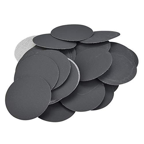 50 Stück 2 Zoll Schleifpapier mit Klettverschluss (50 mm) Schleifscheiben Schleifpapier Pads 180 400 1500 5000 10000 Zubehör mit sortierter Körnung(1500) von Tissting