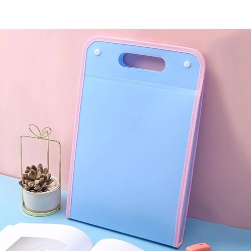 Erweiterung Dateiordner, Tragbare Kapazität 13 Ebenenklassifizierung A4 Doppelschnallen Organ Datei Bag Dokument Organisator für Home College School Office Supplies (Blau) von Tissting