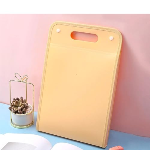 Erweiterung Dateiordner, Tragbare Kapazität 13 Ebenenklassifizierung A4 Doppelschnallen Organ Datei Bag Dokument Organisator für Home College School Office Supplies (Gelb) von Tissting