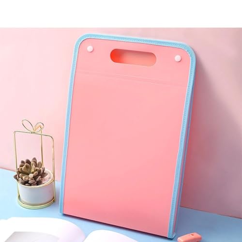 Erweiterung Dateiordner, Tragbare Kapazität 13 Ebenenklassifizierung A4 Doppelschnallen Organ Datei Bag Dokument Organisator für Home College School Office Supplies (Rosa) von Tissting
