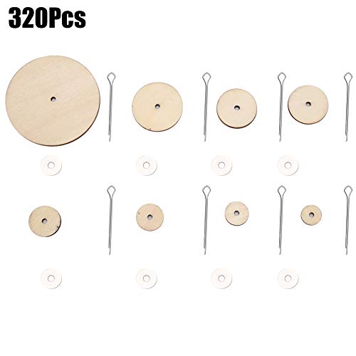 Tissting 320pcs Doll Joint Set, Puppenverbindungen Cotter -Pin -Gelenke und Scrapbooking -Discs Holzpuppenzubehör Spielzeuggelenke Steckverbinder für Teddybären Dull MAKEMALIEN Tissting 320pcs Doll Joint Set, Puppenverbindungen Cotter -Pin -Gelenke und Scrapbooking -Discs Holzpuppenzubehör Spielzeuggelenke Steckverbinder für Teddybären Dull MAKEMALIEN von Tissting