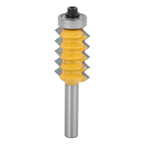 Tissting 8 Shank Fräser, Rail Stile Holzfräser Wellentyp, Hochpräziser Hartmetall-Schneider für Möbelbau und Holzverarbeitung (Multitoothed Tenon und Gelenkmesser 8x30) von Tissting