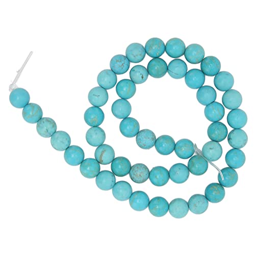 8mm Natürliche Türkis Perlen, Blaue Türkis Perlen Kristall Edelstein Runder Abstandshalter Lose Perlen für die DIY Armband Halsketten Schmuckherstellung 8mm Natürliche Türkis Perlen, Blaue Türkis Perlen Kristall Edelstein Runder Abstandshalter Lose Perlen für die DIY Armband Halsketten Schmuckherstellung von Tissting