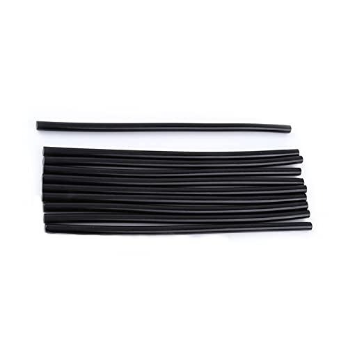 Tissting Heißklebestäbchen schwarz 7mm/11mm 10 Stück, Klebebars für Elektro-Klebepistole DIY Schnellbonding Hochfest Haltbar (7 * 200 mm) von Tissting