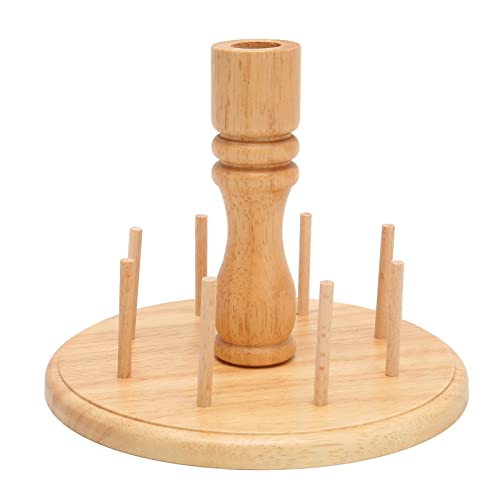 Tissting Holz Garnhalter mit 8 Spulen, 360° Vollständig Drehbarer Wollknäuelhalter Rotation Wolle Garnhalter Spender Spulen Stick Organizer Ständer für Häkeln, Stricken, Nähen Tissting Holz Garnhalter mit 8 Spulen, 360° Vollständig Drehbarer Wollknäuelhalter Rotation Wolle Garnhalter Spender Spulen Stick Organizer Ständer für Häkeln, Stricken, Nähen von Tissting