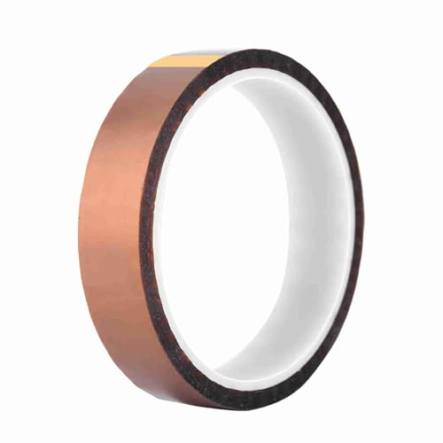 Tissting Kapton Tape, 33m*0.06mm Hochtemperaturbeständiges Isolierband mit starker Haftung für Elektronikisolierung, 250-300℃ Hitzebeständiges Klebeband für BGA-Chip-Lötarbeiten (Breite 20 mm / 0,8 von Tissting