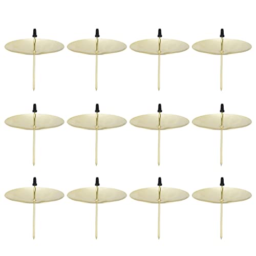 Tissting Kerzenhalter aus Eisen, 12 Stück Gold 7x6,5 cm Stabile Dekorative Halterungen für Kerzen bei Partys Feiern Geburtstagen Tissting Kerzenhalter aus Eisen, 12 Stück Gold 7x6,5 cm Stabile Dekorative Halterungen für Kerzen bei Partys Feiern Geburtstagen von Tissting