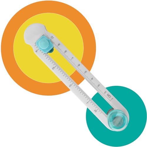 Tissting Kreisschneider Papier 2-20cm Durchmesser Verstellbare Rotations Kreis Papierschneider Kunststoff Paper Rundschneider Schneidemesser für Druckpapier, Laminiertes Papier, Kraftpapier Tissting Kreisschneider Papier 2-20cm Durchmesser Verstellbare Rotations Kreis Papierschneider Kunststoff Paper Rundschneider Schneidemesser für Druckpapier, Laminiertes Papier, Kraftpapier von Tissting