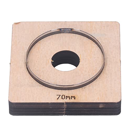 Tissting Leder Hohlstanzer mit Holz Sockel, 70mm Runde Lederhandwerk Puncher Stanzmatrize EIN Loch Leder Cutter Lochstanzer für Leder Gummi Kunststoff Ton Holz Tissting Leder Hohlstanzer mit Holz Sockel, 70mm Runde Lederhandwerk Puncher Stanzmatrize EIN Loch Leder Cutter Lochstanzer für Leder Gummi Kunststoff Ton Holz von Tissting