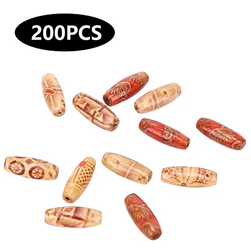 Tissting Oval Holzperlen DIY Bastelset, 200 Stück 23x8mm Bemalte Holzperlen für Schmuckherstellung Armband Halskette Dekoration, Glatte Oberfläche Handarbeit Zubehör Tissting Oval Holzperlen DIY Bastelset, 200 Stück 23x8mm Bemalte Holzperlen für Schmuckherstellung Armband Halskette Dekoration, Glatte Oberfläche Handarbeit Zubehör von Tissting