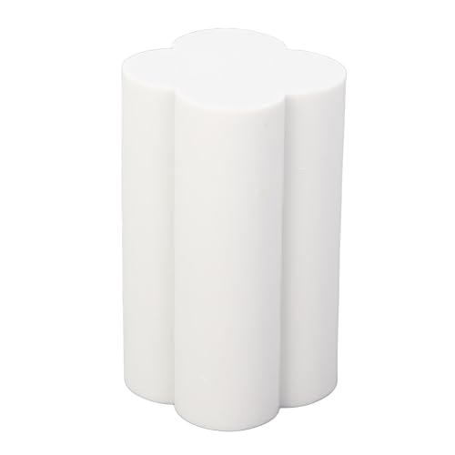 Tissting Weißer runder Gummischnitzblock, weißer Gummischnitzblock für weiche Gummifahrzeuge 3D Gravur Radiergummi Backstein DIY Eraser Stempel Runde für Scrapbooking und DIY (Pflaumenblüte geformt) von Tissting
