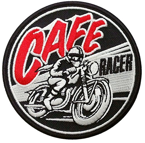 Titan One Europe - Cafe Racer Motorcycle Old School Biker Jacket Retro Patch Motorrad Aufnäher Aufbügler von Titan One Europe